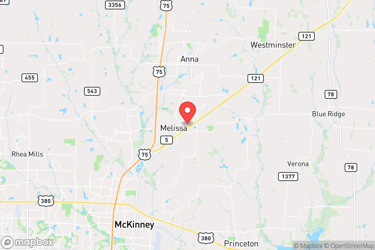 Map centered at 33.2891, -96.5570