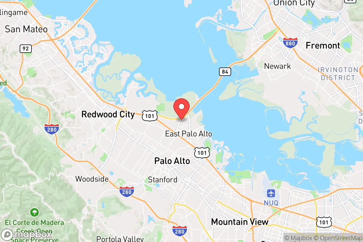 Map centered at 37.4803, -122.1490