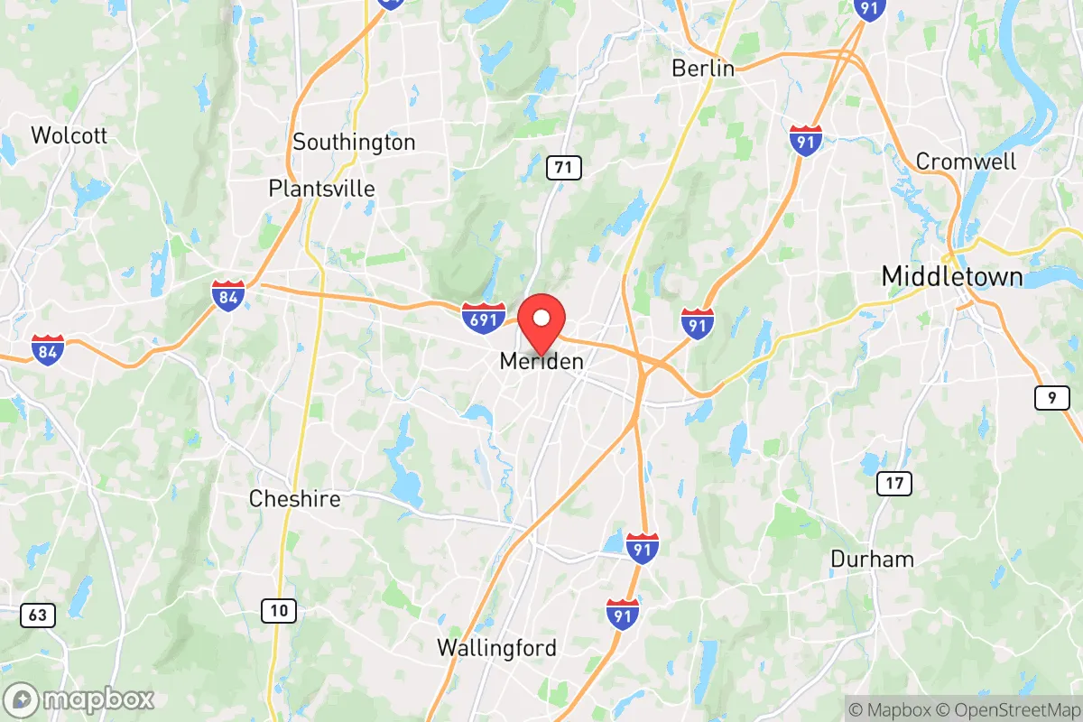 Map centered at 41.5369, -72.7947