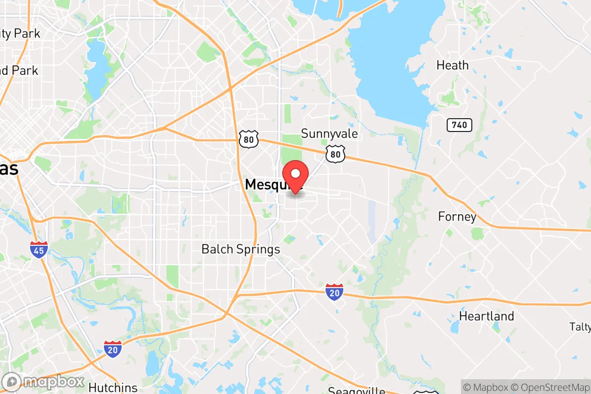 Map centered at 32.7593, -96.5844