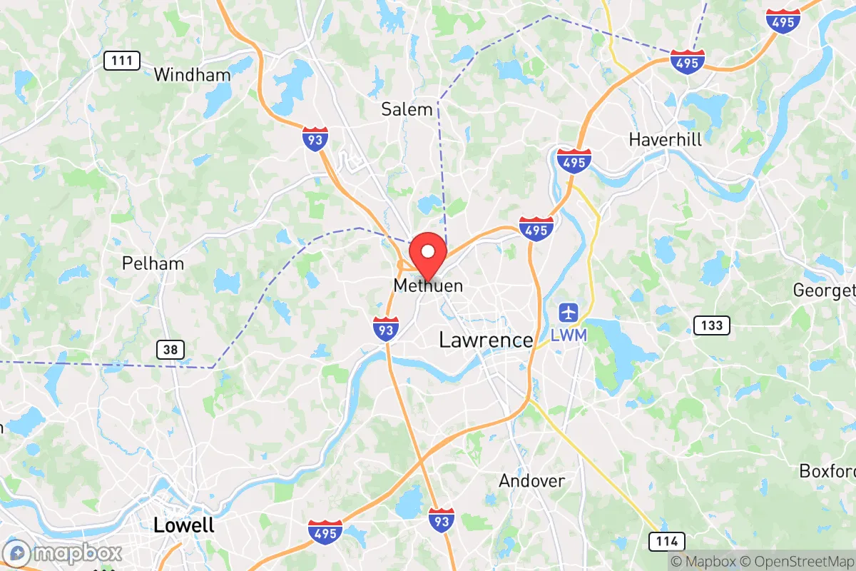 Map centered at 42.7262, -71.1909