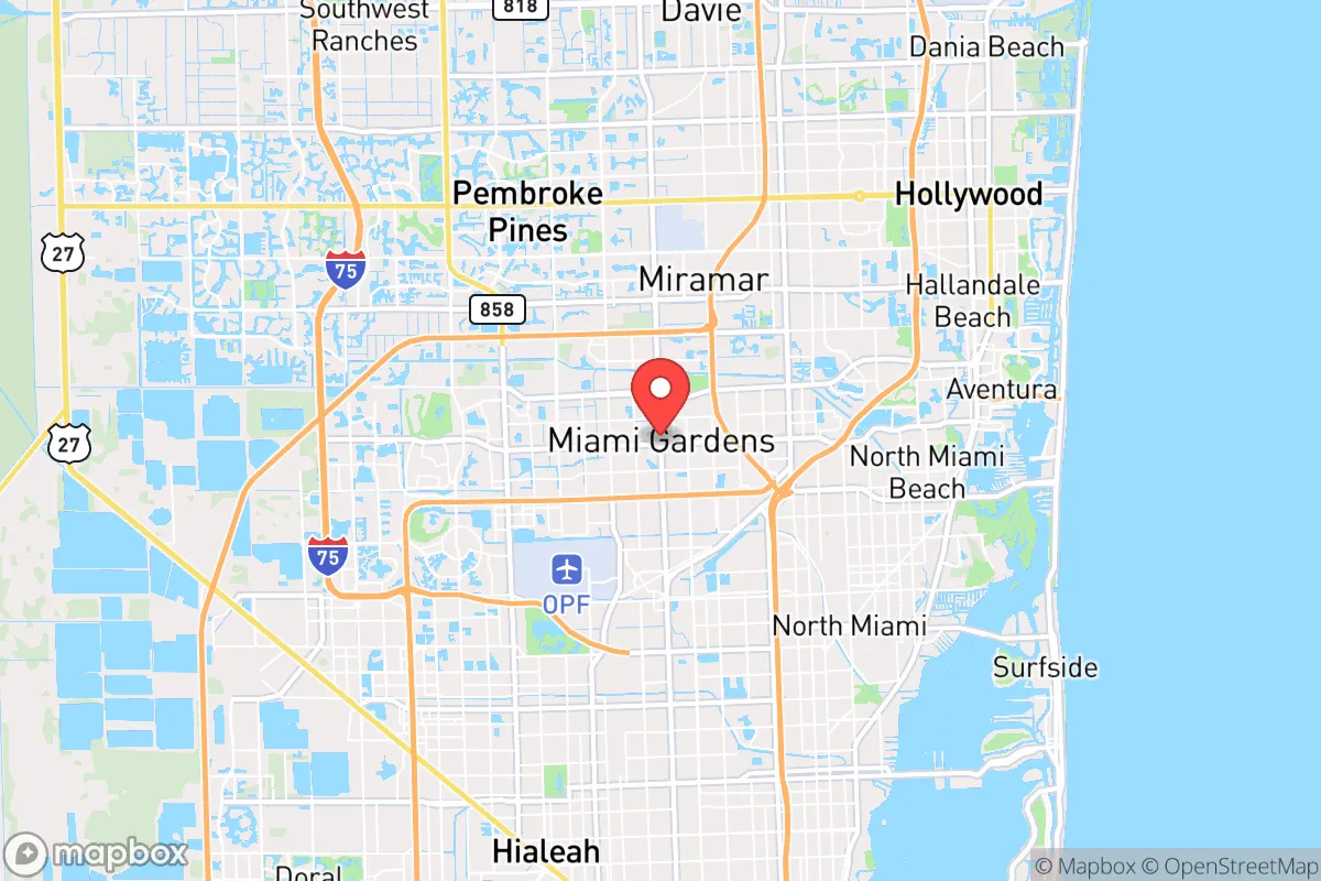 Map centered at 25.9432, -80.2420