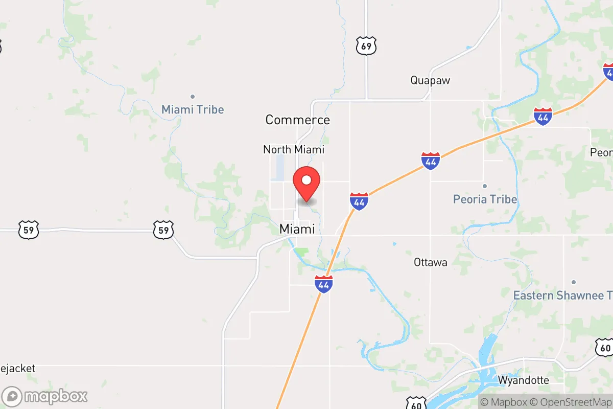 Map centered at 36.8878, -94.8711