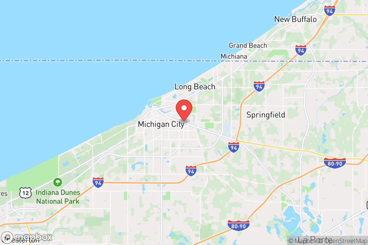 Map centered at 41.7089, -86.8691
