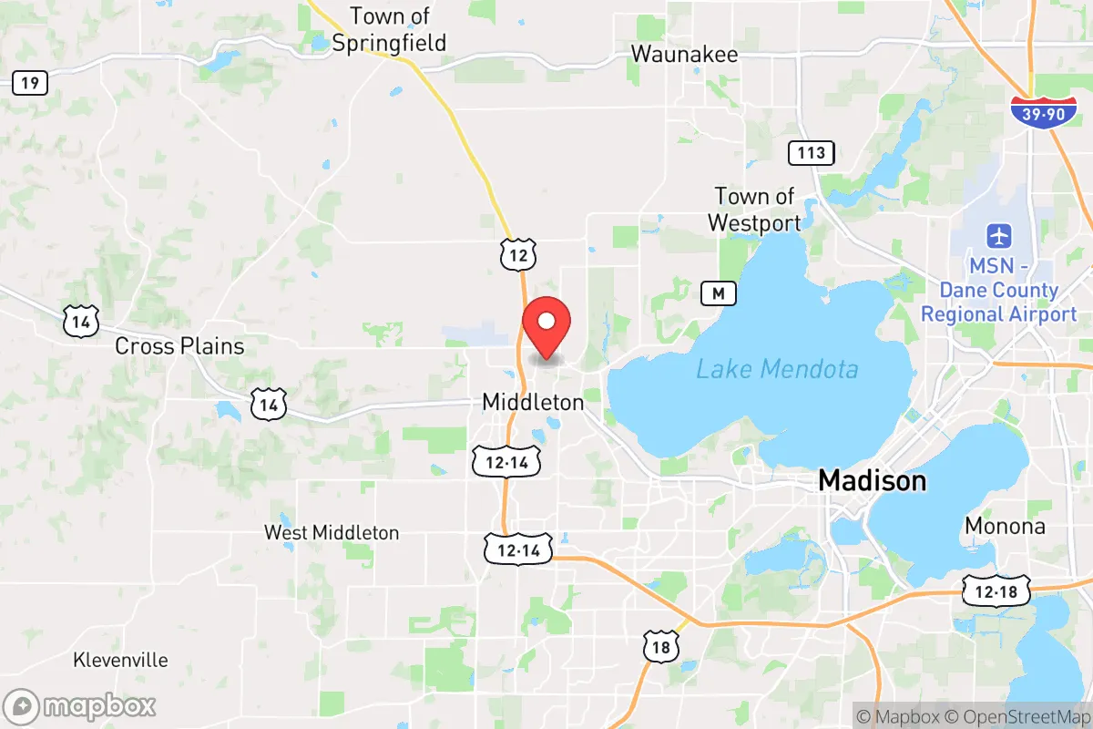 Map centered at 43.1066, -89.5068