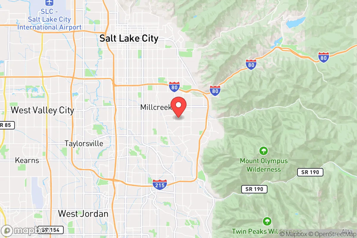 Map centered at 40.6890, -111.8296