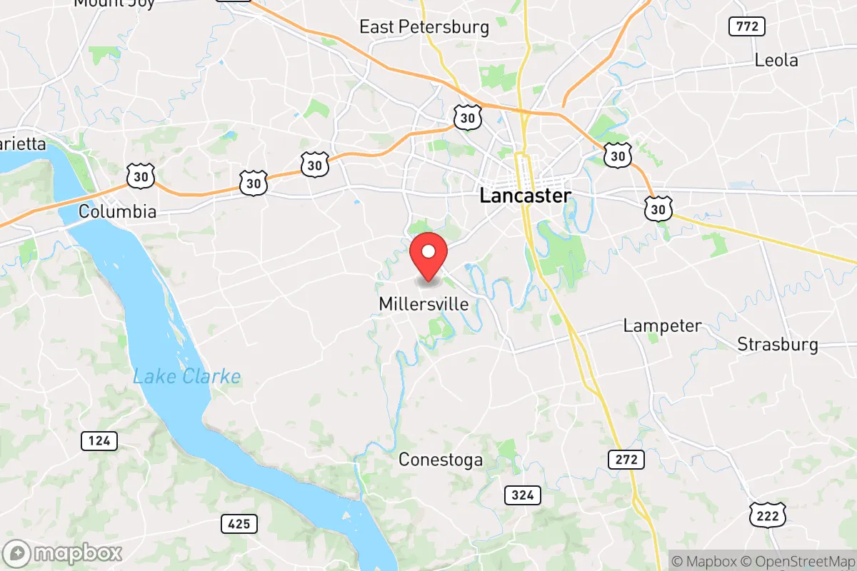 Map centered at 40.0048, -76.3521