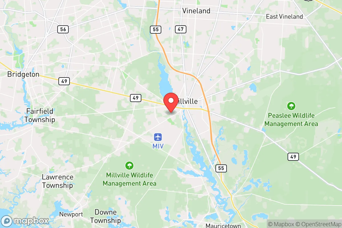 Map centered at 39.3902, -75.0561
