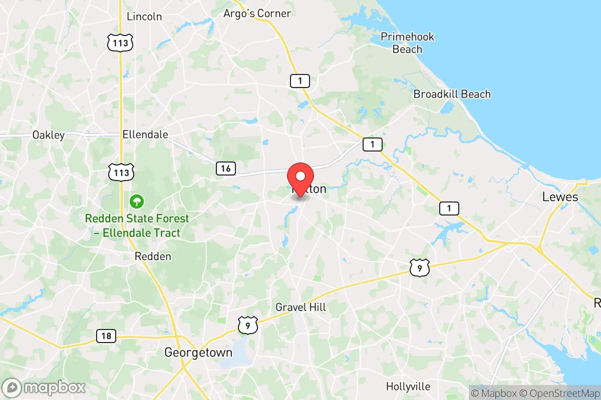 Map centered at 38.7716, -75.3158