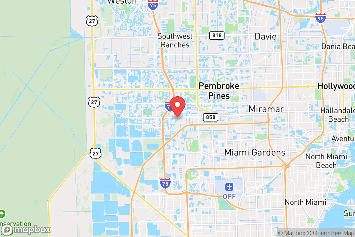 Map centered at 25.9773, -80.3351