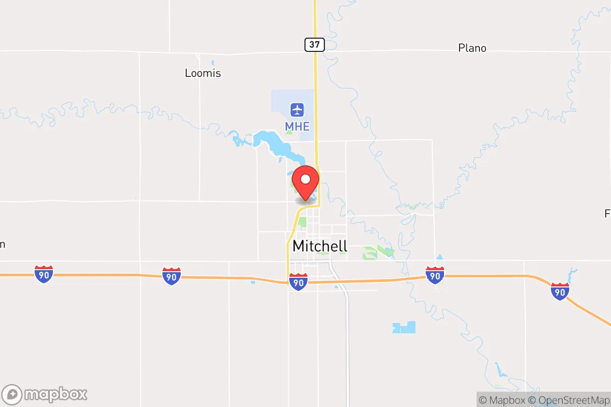 Map centered at 43.7303, -98.0350