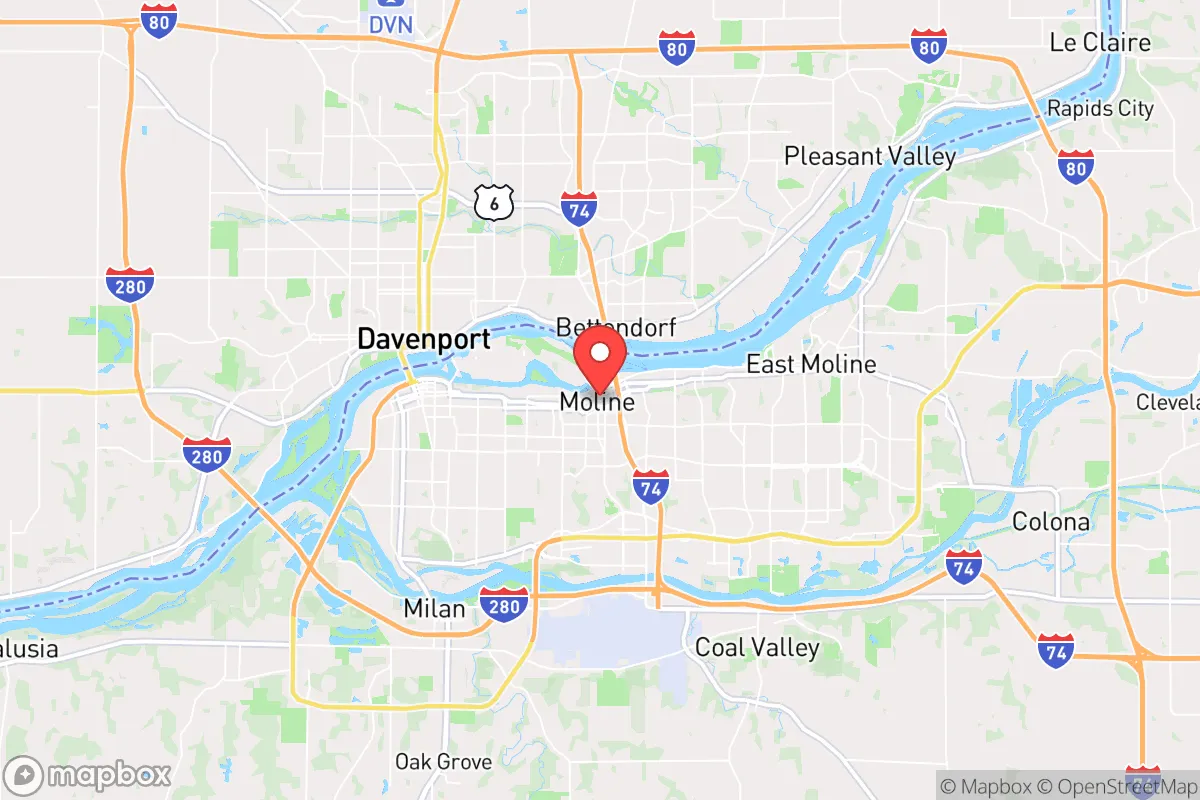 Map centered at 41.4824, -90.4925