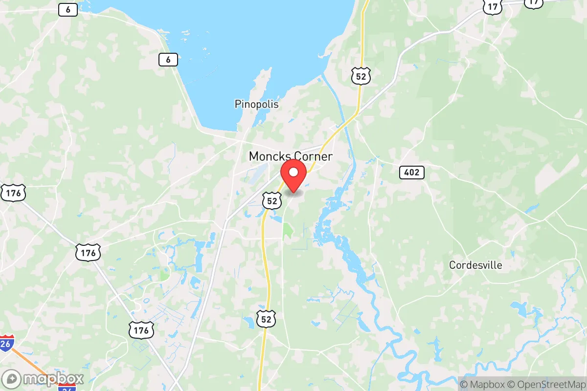 Map centered at 33.1730, -80.0112