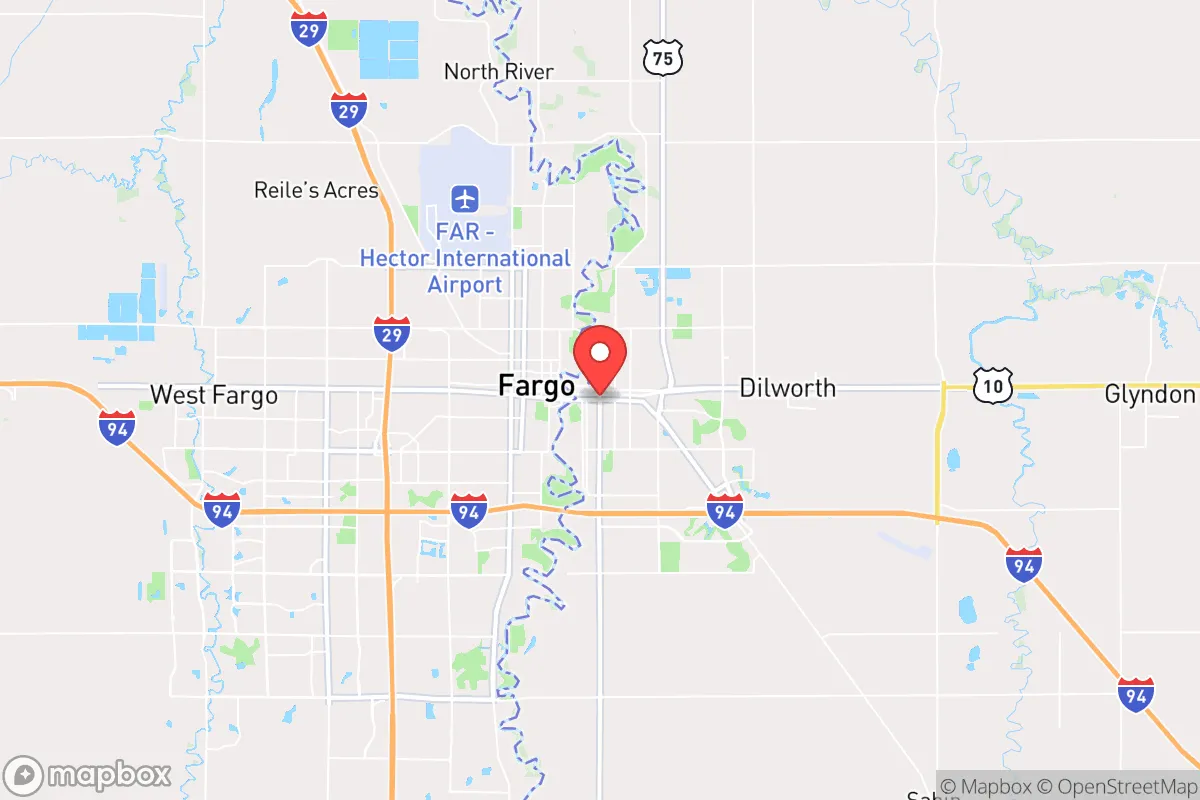Map centered at 46.8673, -96.7462