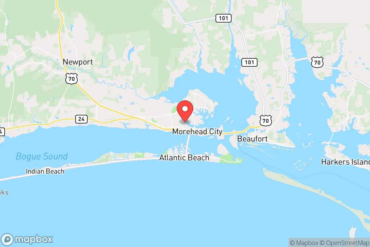 Map centered at 34.7302, -76.7394