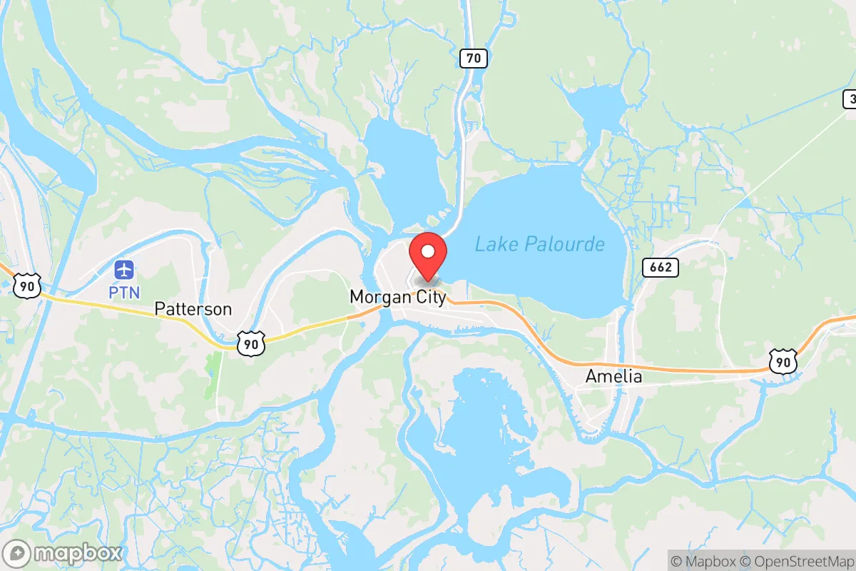 Map centered at 29.7041, -91.1921