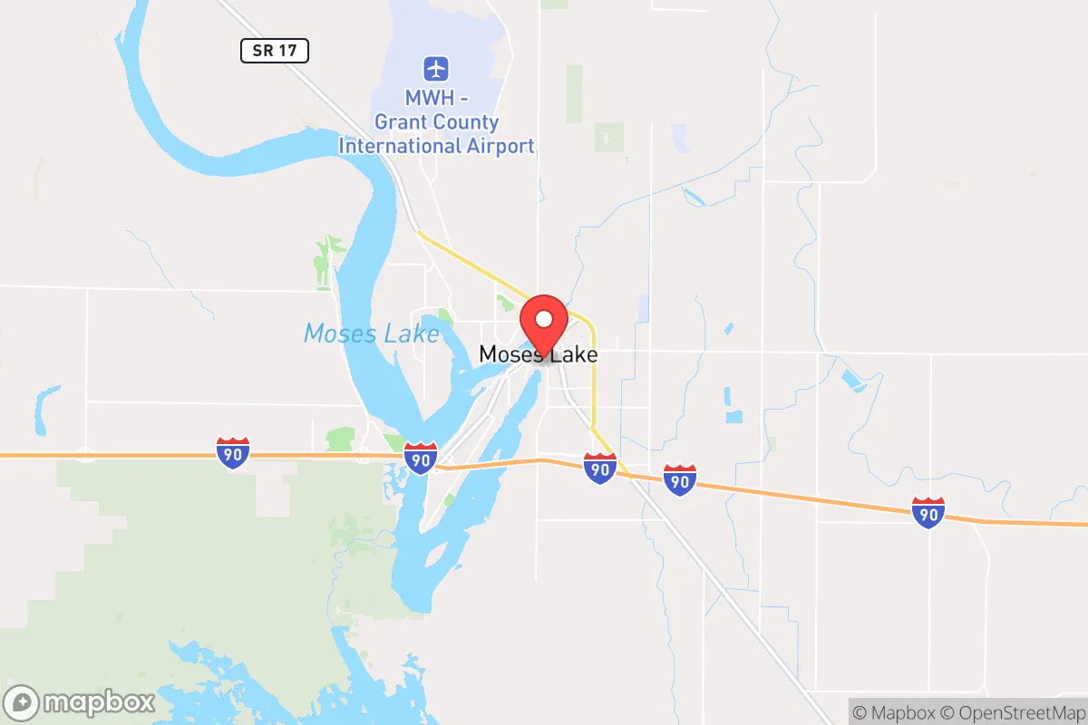 Map centered at 47.1280, -119.2758