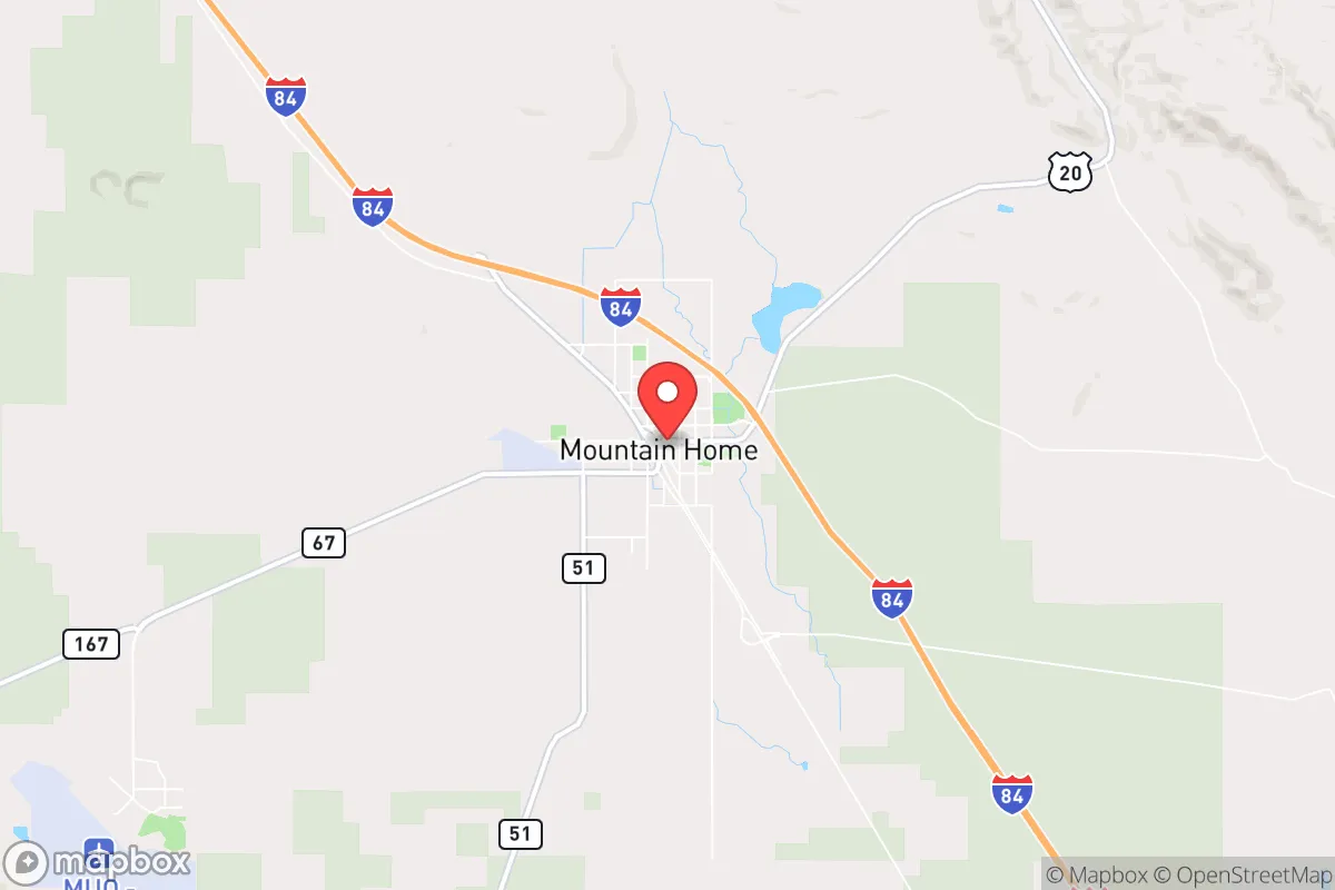 Map centered at 43.1324, -115.6979