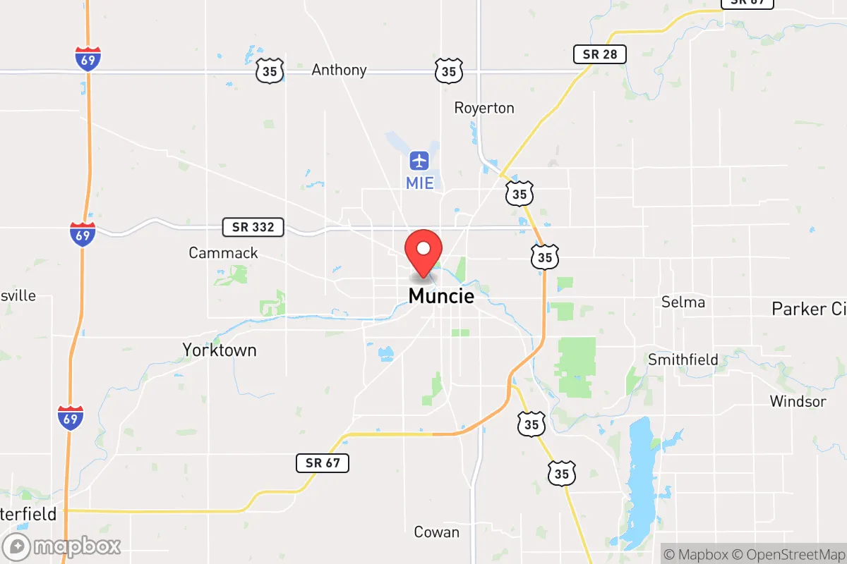 Map centered at 40.1989, -85.3950