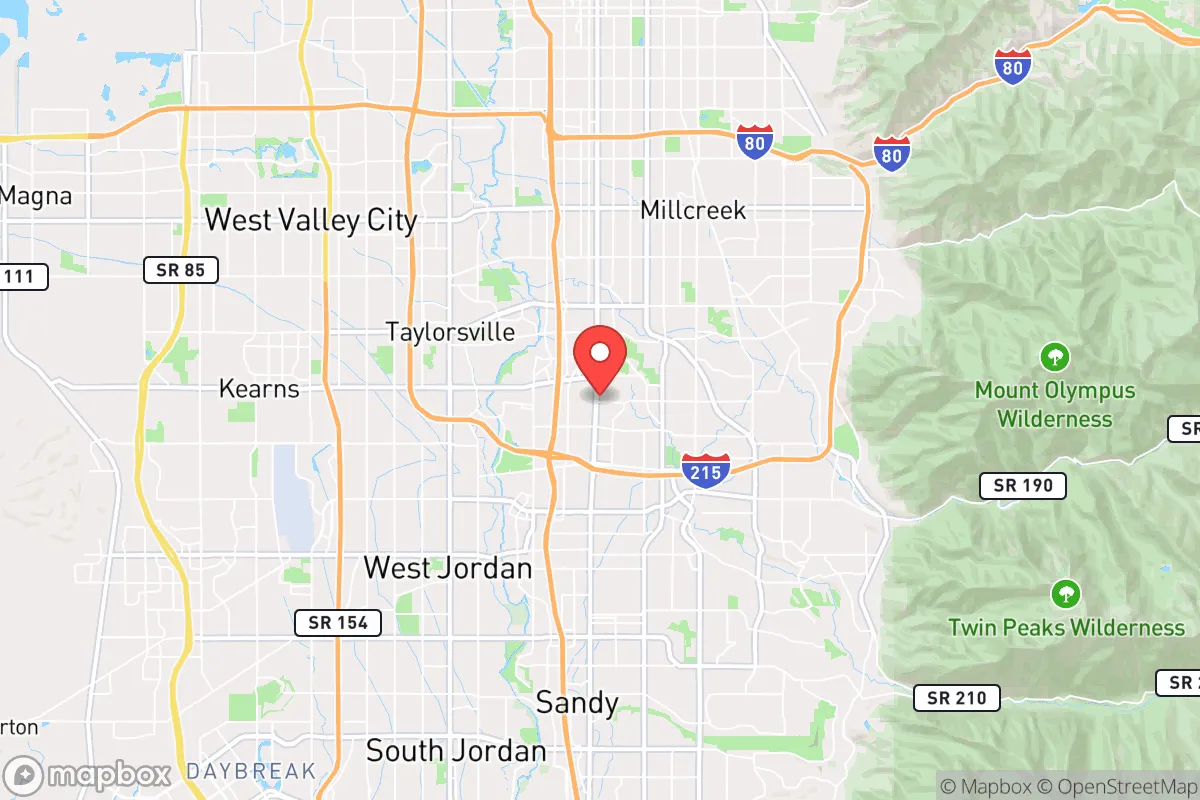 Map centered at 40.6499, -111.8874