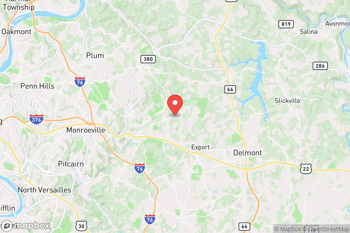 Map centered at 40.4456, -79.6554
