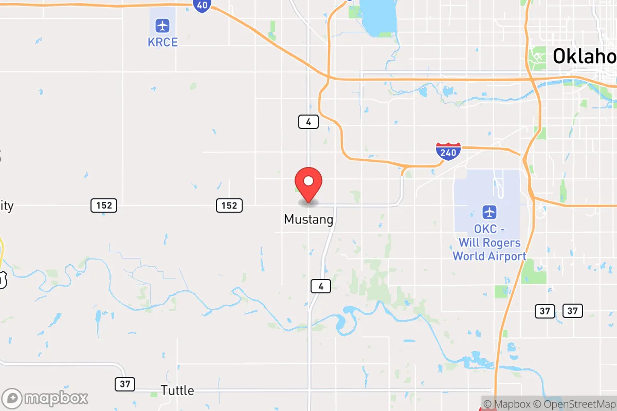 Map centered at 35.3917, -97.7246