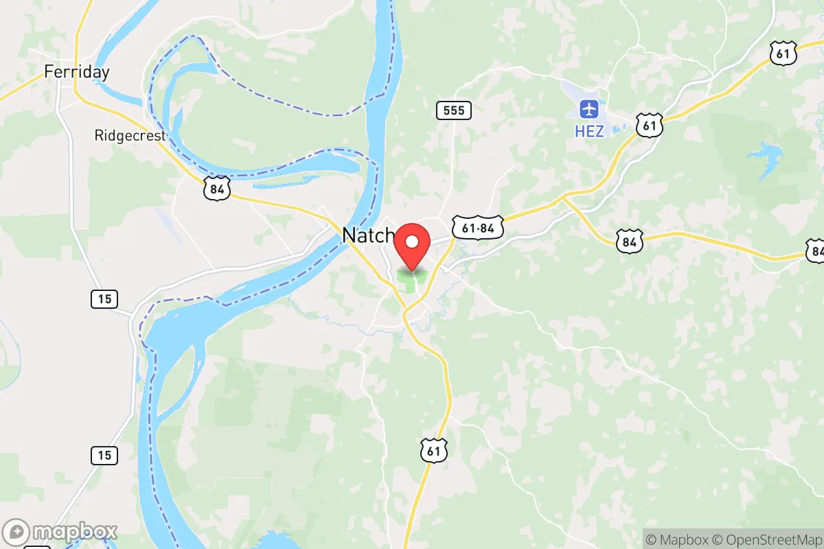 Map centered at 31.5436, -91.3867