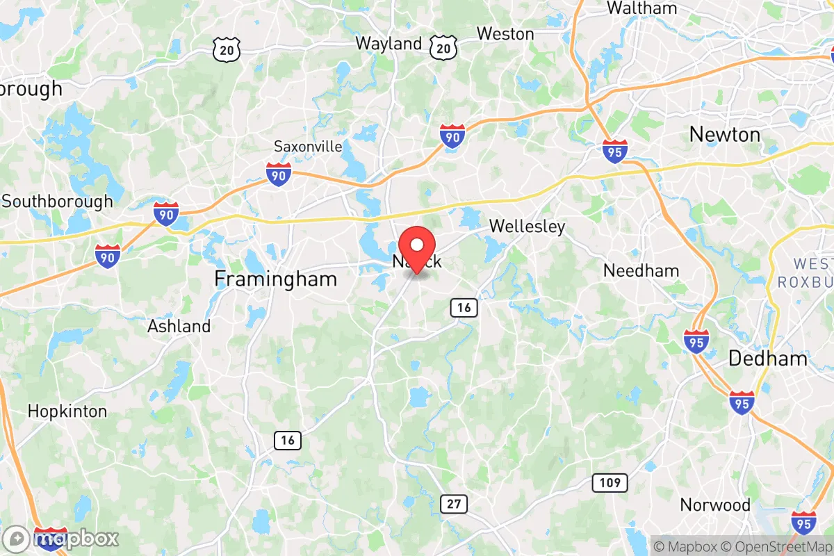 Map centered at 42.2775, -71.3468
