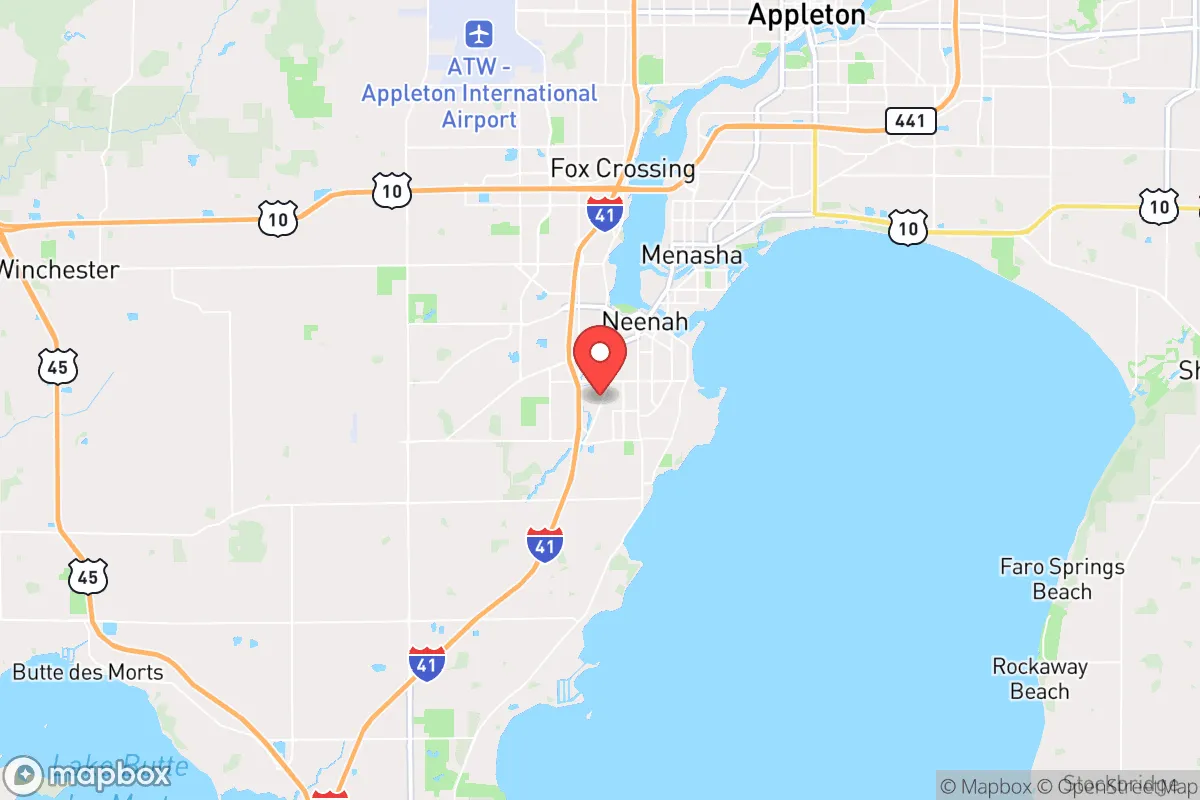 Map centered at 44.1665, -88.4780