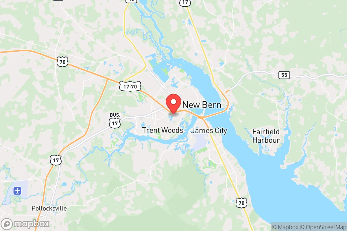 Map centered at 35.0964, -77.0734