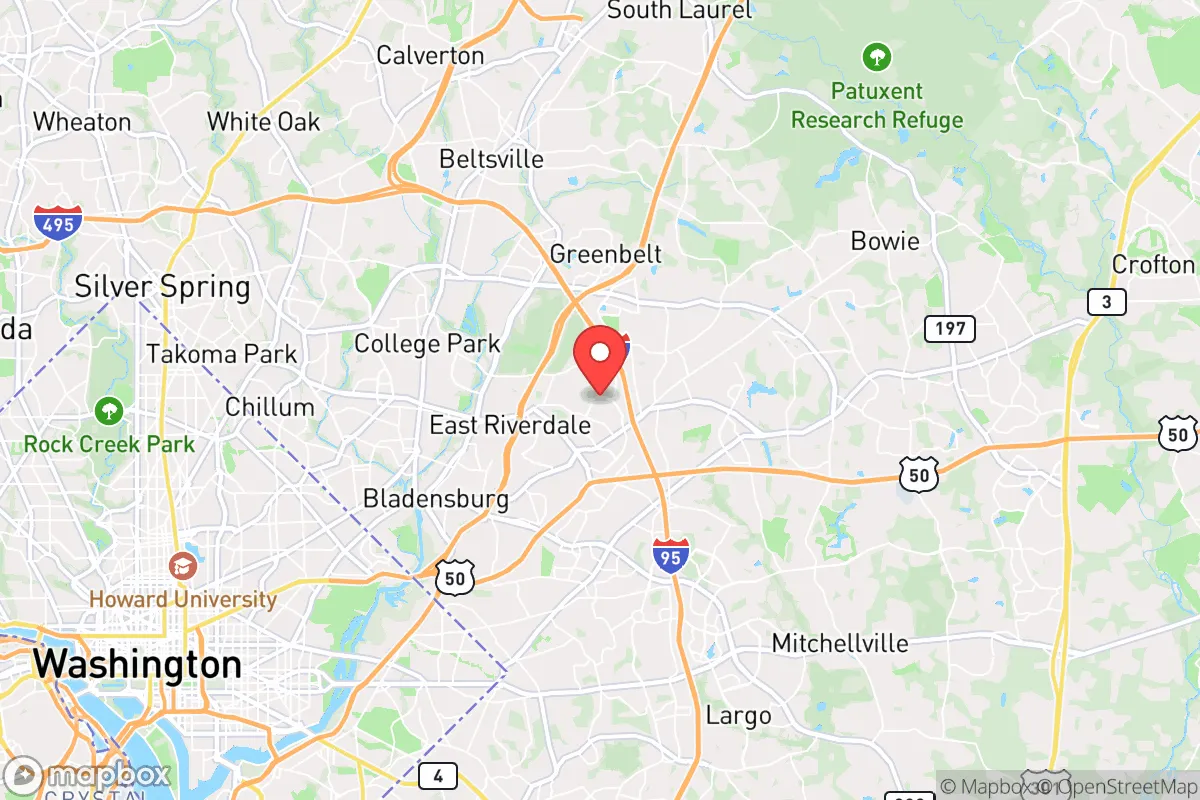 Map centered at 38.9656, -76.8775