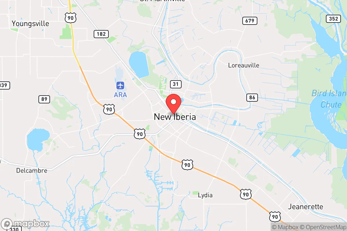 Map centered at 30.0049, -91.8203