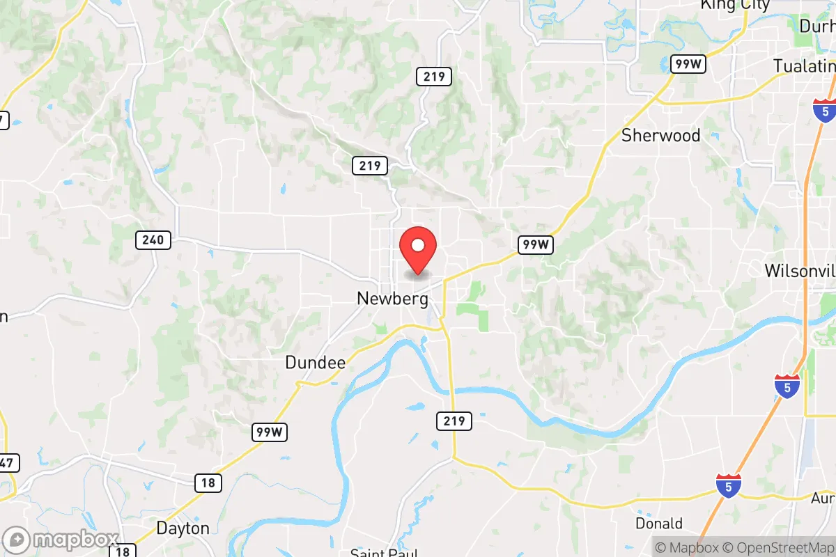 Map centered at 45.3073, -122.9602