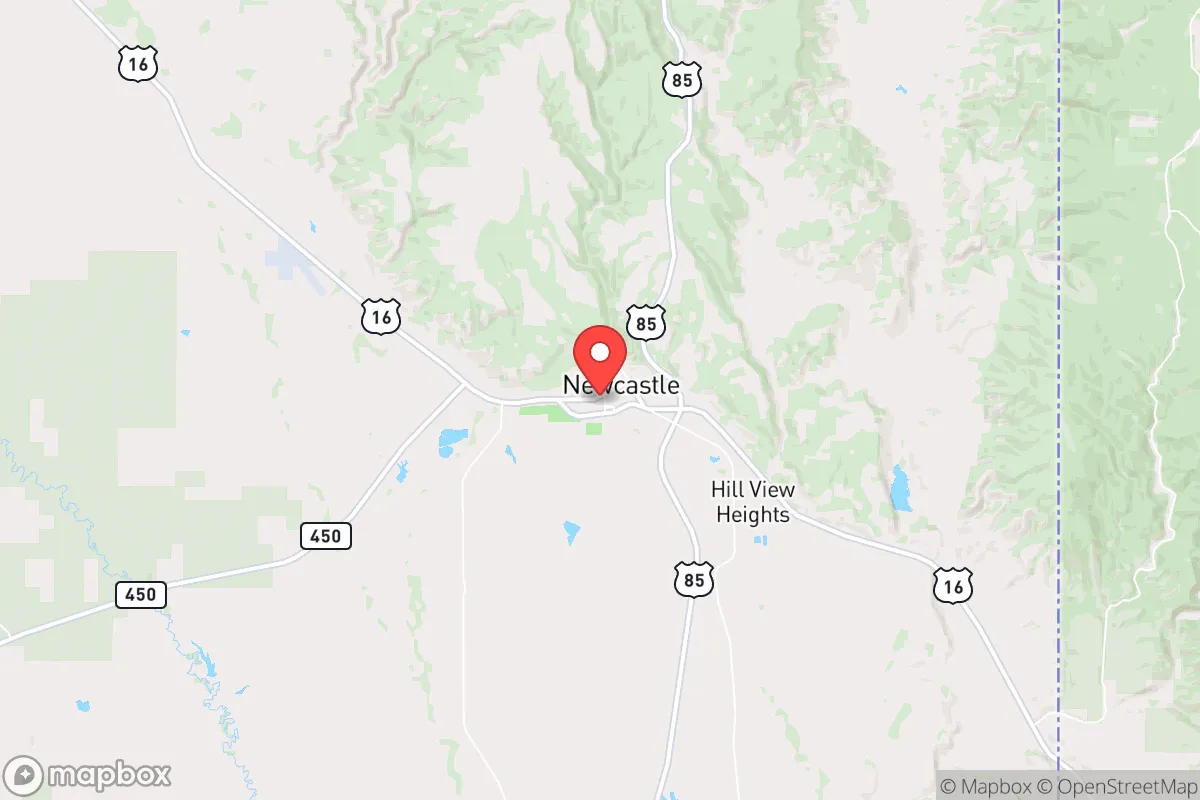 Map centered at 43.8510, -104.2123