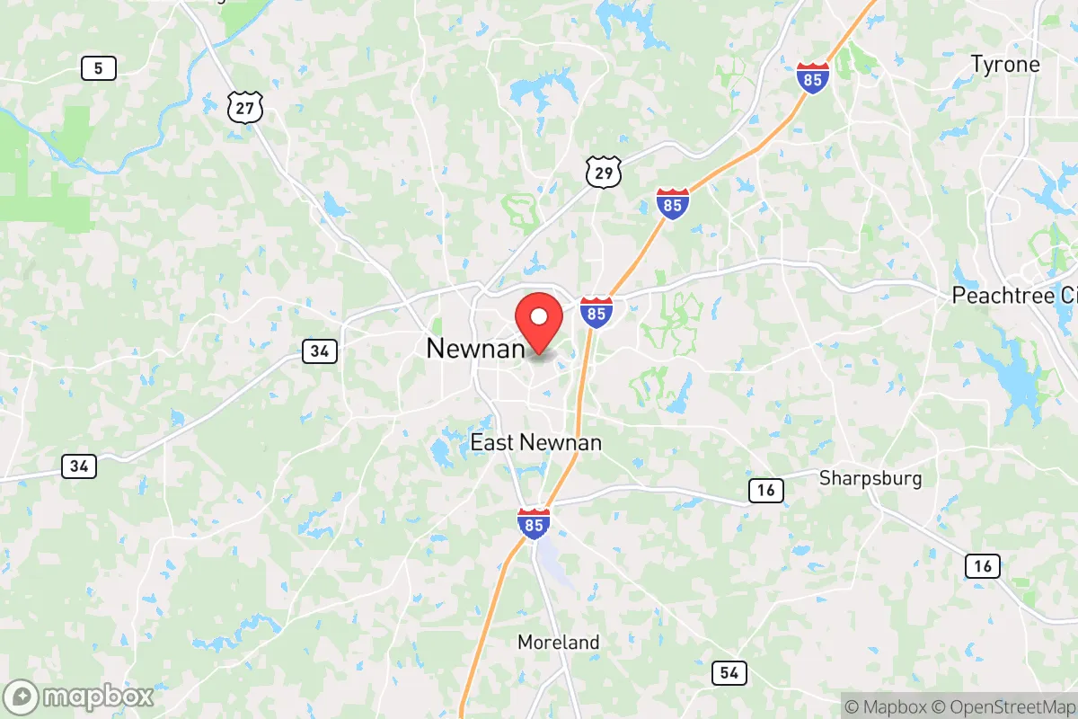 Map centered at 33.3771, -84.7754