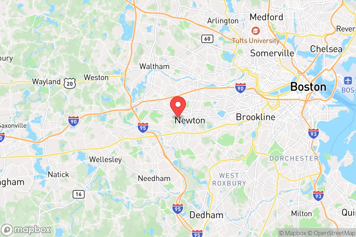 Map centered at 42.3316, -71.2084