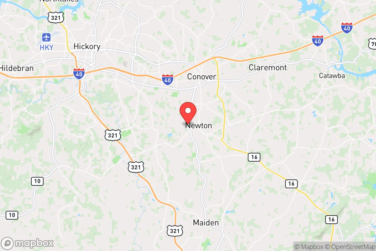 Map centered at 35.6630, -81.2334