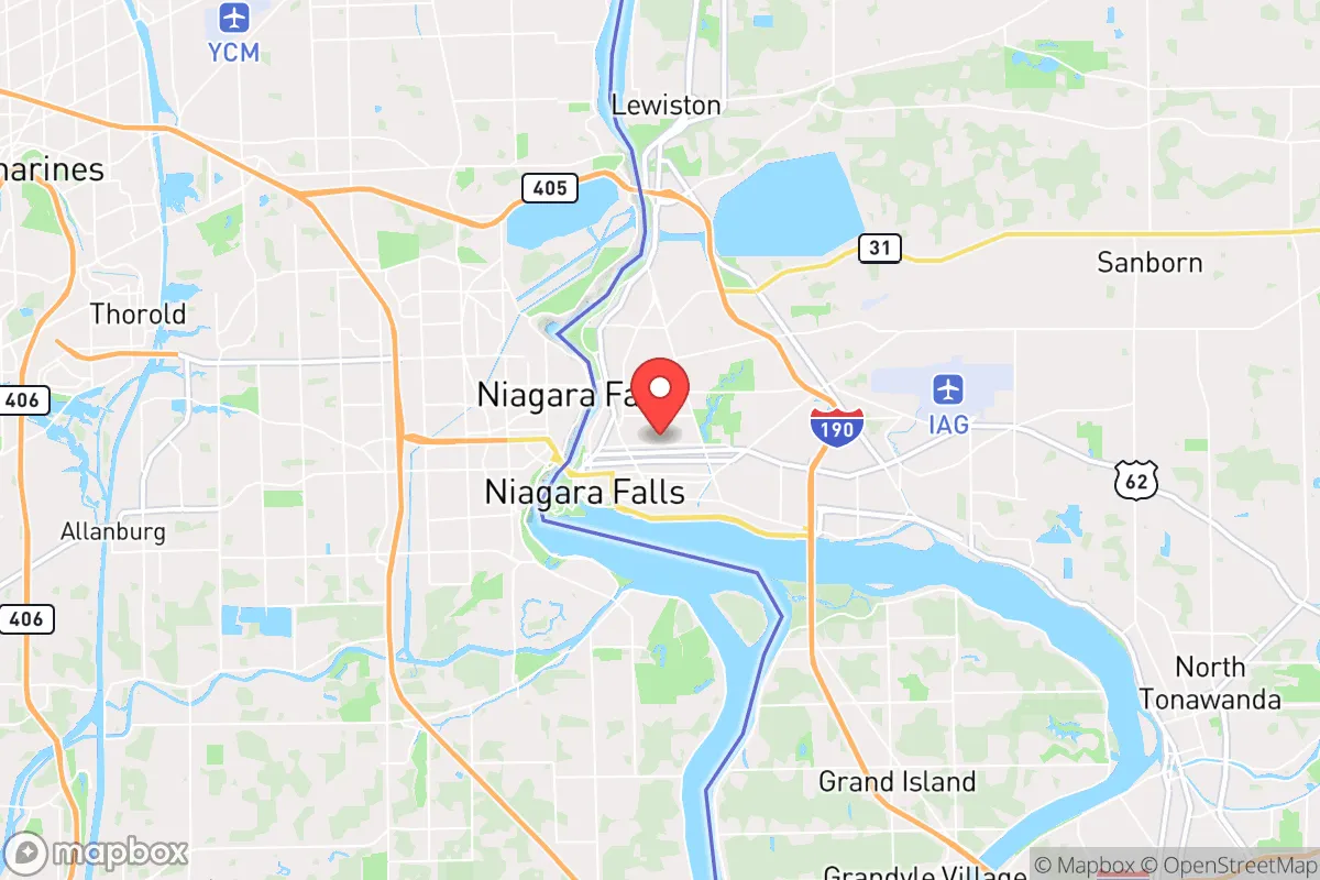 Map centered at 43.0921, -79.0147