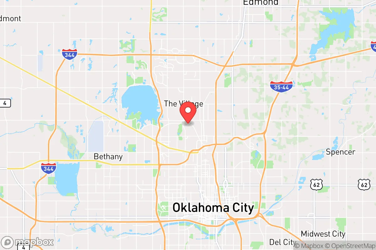 Map centered at 35.5468, -97.5445