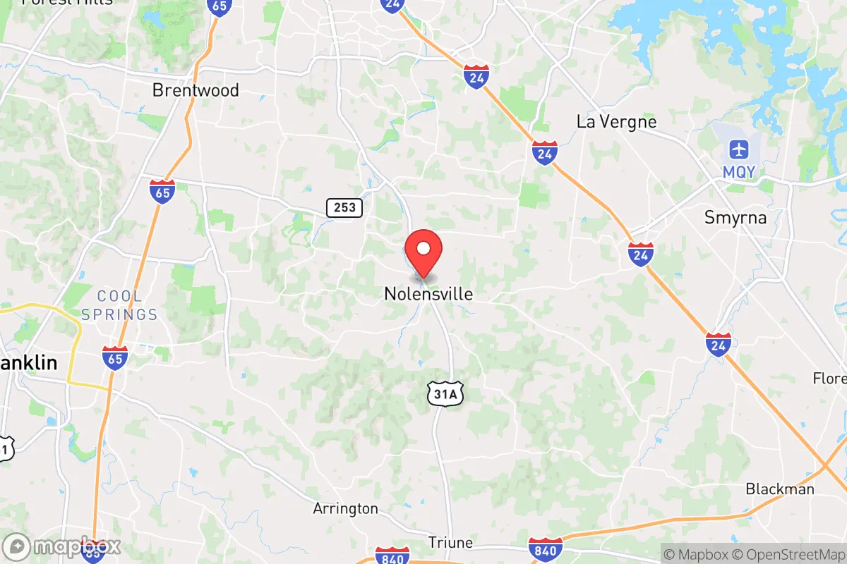 Map centered at 35.9570, -86.6717