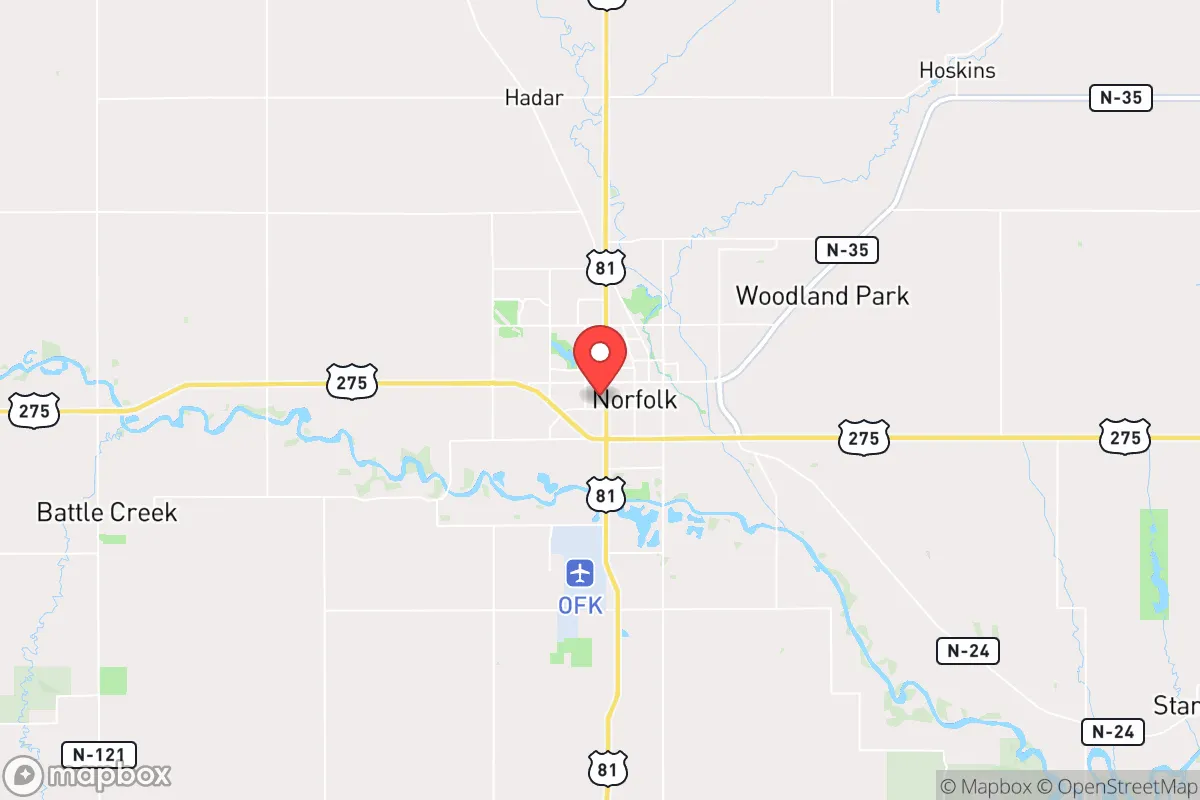 Map centered at 42.0282, -97.4287