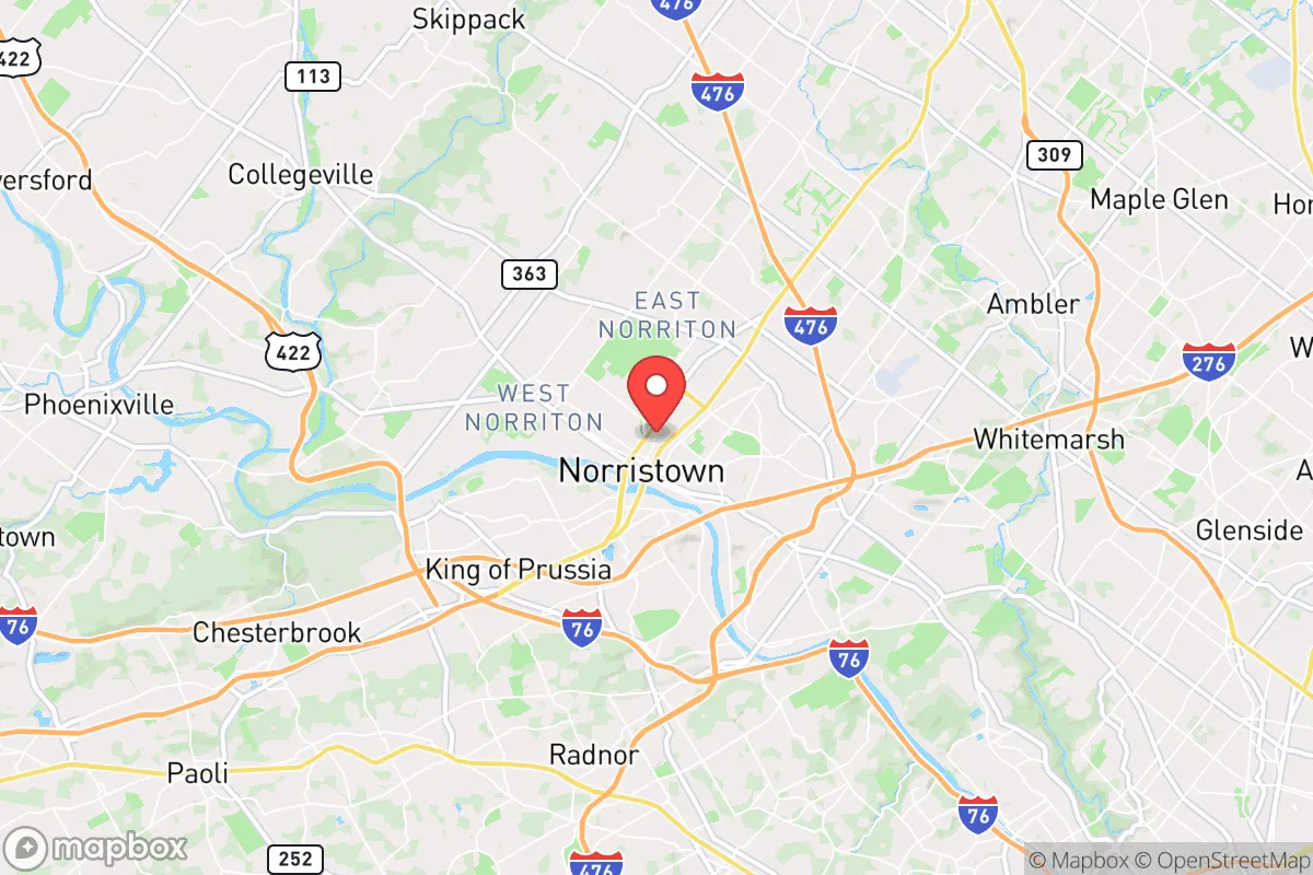 Map centered at 40.1225, -75.3398