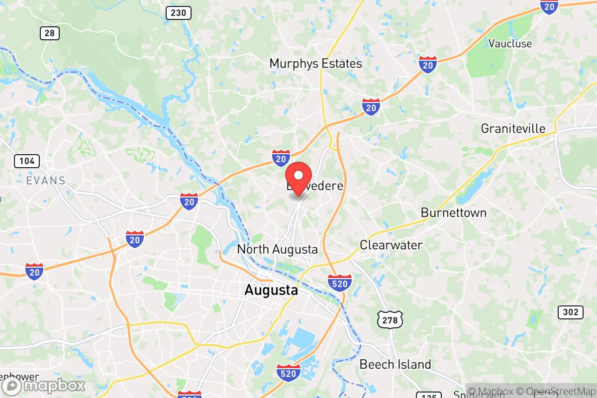 Map centered at 33.5232, -81.9560