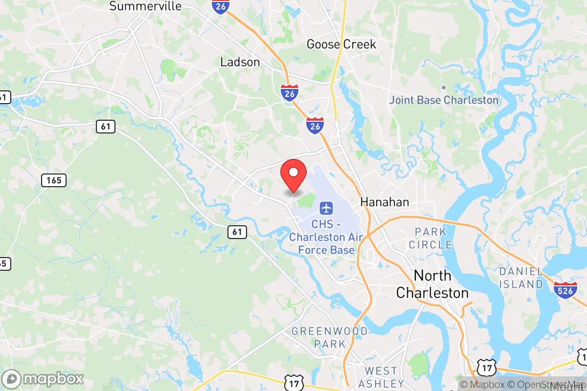Map centered at 32.9069, -80.0723