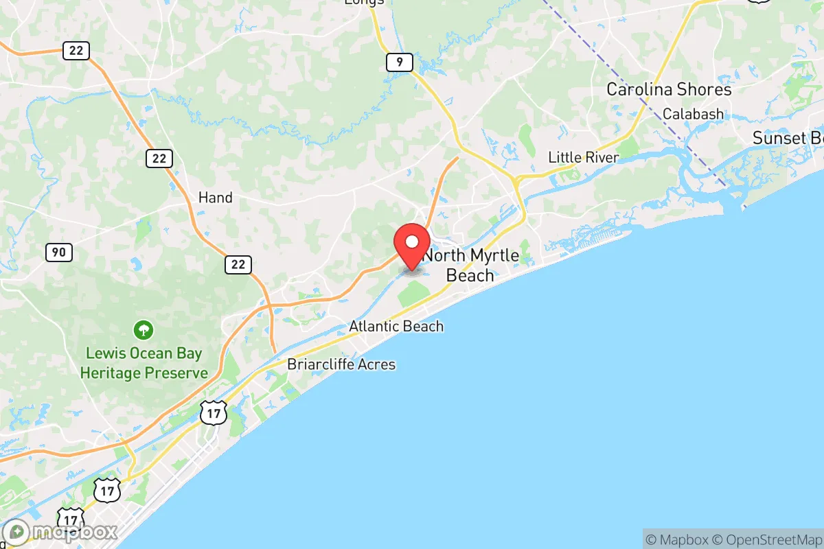 Map centered at 33.8240, -78.7090