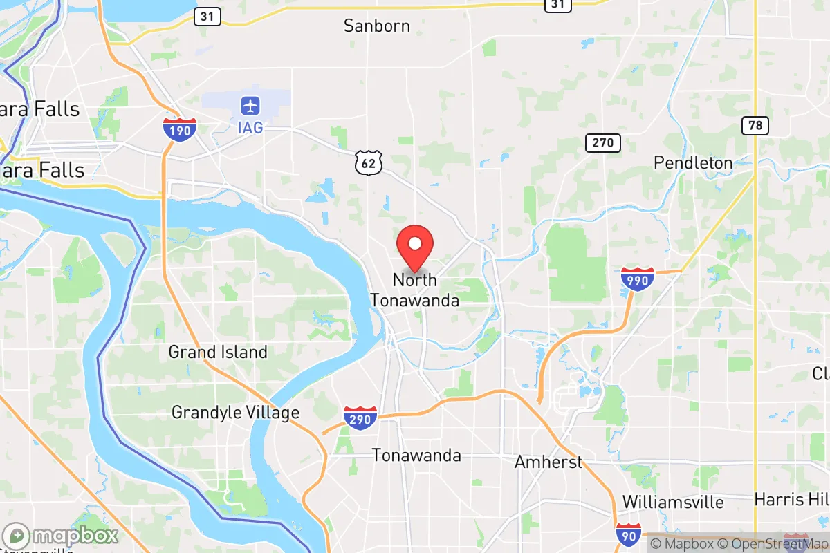 Map centered at 43.0457, -78.8659