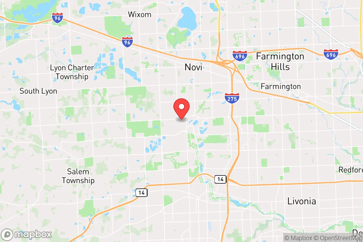 Map centered at 42.4355, -83.4890