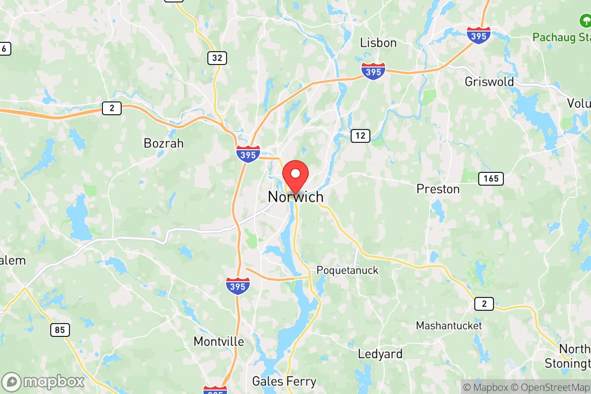 Map centered at 41.5495, -72.0883