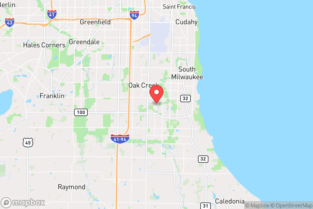 Map centered at 42.8803, -87.9008