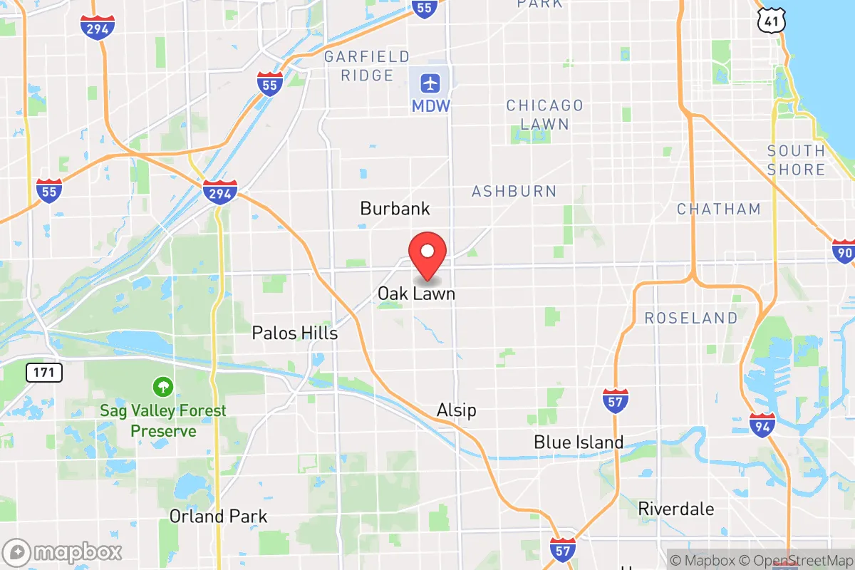 Map centered at 41.7139, -87.7528